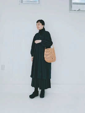 「dansko（ダンスコ）のアイテム（シューズ）」を使った、Kanocoさん（レディース・170cm）の冬コーディネート