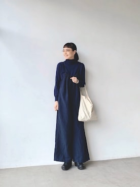 「Johnbull（ジョンブル）のアイテム（サロペット/オーバーオール）」を使った、Kanocoさん（レディース・170cm）の春コーディネート