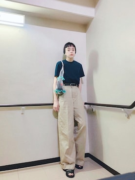 「sneeuw（スニュウ）のアイテム」を使った、Kanocoさん（レディース・170cm）の夏コーディネート