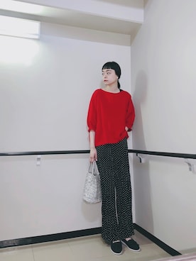 「Minnetonka（ミネトンカ）のアイテム」を使った、Kanocoさん（レディース・170cm）の春コーディネート