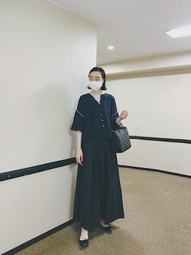 「Steven Alan（スティーブンアラン）のアイテム（スカート）」を使った、Kanocoさん（レディース・170cm）の秋コーディネート