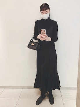 「おめかしコーデ」｜「アイテム（バレエシューズ）」を使った、Kanocoさん（レディース・170cm）の秋コーディネート