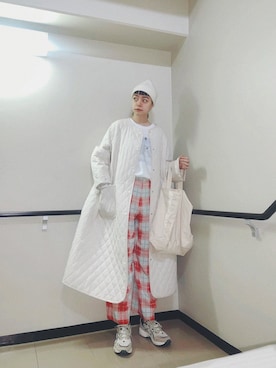 「Libra Cue（リブラ キュー）のアイテム（ジャケット/アウター）」を使った、Kanocoさん（レディース・170cm）の冬コーディネート
