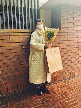 「Libra Cue（リブラ キュー）のアイテム（ジャケット/アウター）」を使った、Kanocoさん（レディース・170cm）の冬コーディネート