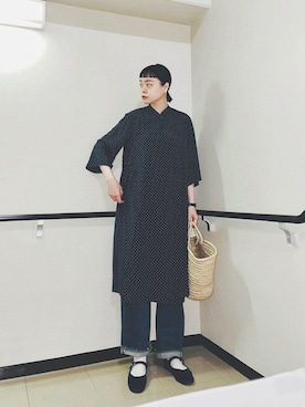 「chimala（チマラ）のアイテム（パンツ）」を使った、Kanocoさん（レディース・170cm）の春コーディネート