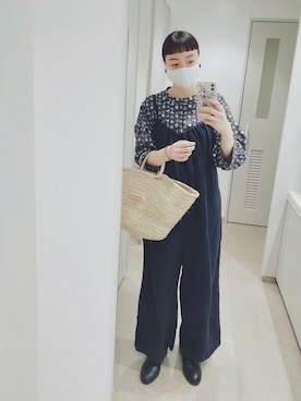 「Johnbull（ジョンブル）のアイテム（サロペット/オーバーオール）」を使った、Kanocoさん（レディース・170cm）の春コーディネート