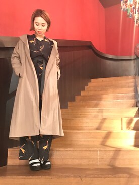 「GUILDPRIME」｜yaa.hさん（レディース・156cm）の春コーディネート