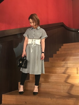 「GUILDPRIME」｜yaa.hさん（レディース・156cm）の春コーディネート