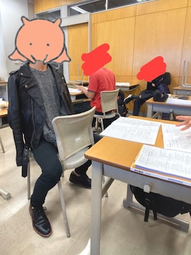 「semantic design（セマンティックデザイン）のアイテム（ニット/セーター）」を使った、kaichiさん（メンズ・169cm）の秋コーディネート