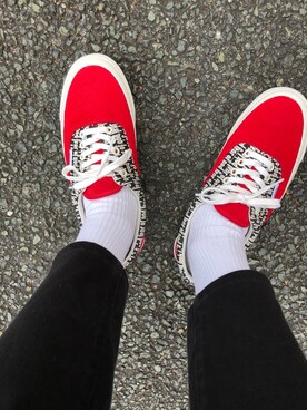 「fog（フォグ）のアイテム（シューズ）」を使った、しょっぺさん（メンズ・160cm）の冬コーディネート