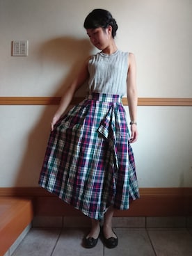 「GLOBAL WORK（グローバルワーク）のアイテム（その他）」を使った、kiさん（レディース・159cm）の夏コーディネート