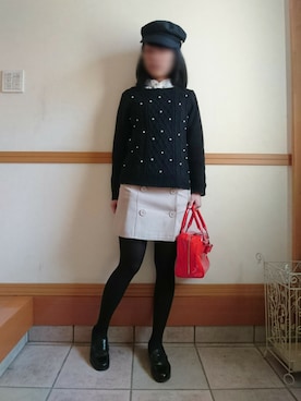 「Marc by Marc Jacobs（マークバイマークジェイコブス）のアイテム（スカート）」を使った、kiさん（レディース・159cm）の冬コーディネート