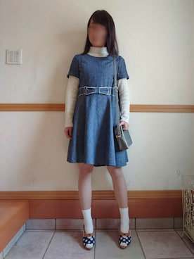 「CLATHAS（クレイサス）のアイテム」を使った、kiさん（レディース・159cm）の春コーディネート
