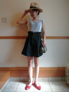 「CECIL McBEE（セシルマクビー）のアイテム（帽子）」を使った、kiさん（レディース・159cm）の夏コーディネート