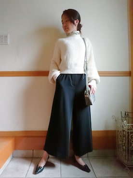 「CLATHAS（クレイサス）のアイテム」を使った、kiさん（レディース・159cm）の秋コーディネート