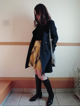 「CLATHAS（クレイサス）のアイテム」を使った、kiさん（レディース・159cm）の冬コーディネート