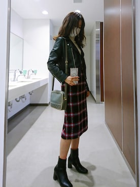 「CLATHAS（クレイサス）のアイテム」を使った、kiさん（レディース・159cm）の冬コーディネート