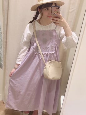 「ラベンダー」｜m e g u m i ❁さん（レディース・160cm）の春コーディネート