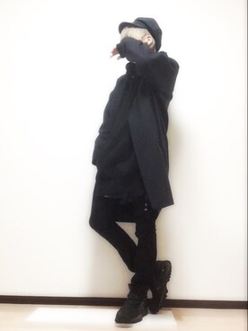 「neonsign」｜「アイテム（その他アウター）」を使った、△◯【WEARカラオケ・クレゲ部】さん（メンズ・173cm）の冬コーディネート