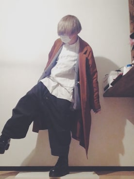 「my beautiful landlet（マイビューティフルランドレット）のアイテム（バッグ）」を使った、△◯【WEARカラオケ・クレゲ部】さん（メンズ・173cm）の冬コーディネート