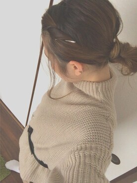 「靴下屋（クツシタヤ）のアイテム（ソックス/靴下、ホワイト系）」を使った、H¨̮ さん（レディース）の春コーディネート