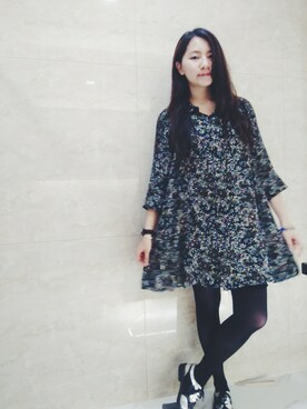 「working style」｜「アイテム（シャツワンピース）」を使った、Yukariveraさん（レディース・166cm）の夏コーディネート