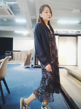 「MONKI（モンキ）のアイテム（トレンチコート）」を使った、Yukariveraさん（レディース・166cm）の秋コーディネート