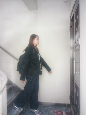 「working style」｜「アイテム（モッズコート）」を使った、Yukariveraさん（レディース・166cm）の冬コーディネート