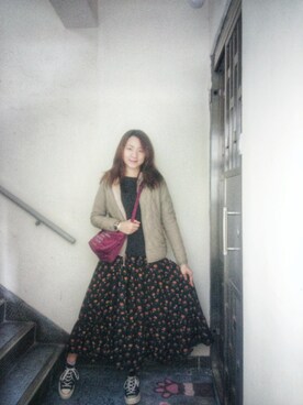 「working style」｜「アイテム（その他アウター）」を使った、Yukariveraさん（レディース・166cm）の冬コーディネート