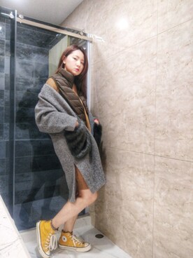 「working style」｜「アイテム（ダッフルコート）」を使った、Yukariveraさん（レディース・166cm）の冬コーディネート