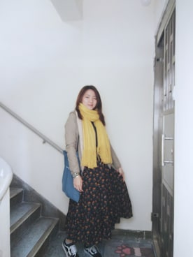 「working style」｜「アイテム（スリッポン）」を使った、Yukariveraさん（レディース・166cm）の冬コーディネート
