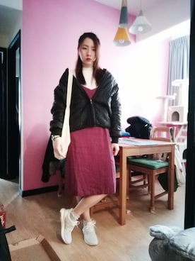 「the POOL aoyama（ザプールアオヤマ）のアイテム（ショルダーバッグ）」を使った、Yukariveraさん（レディース・166cm）の冬コーディネート