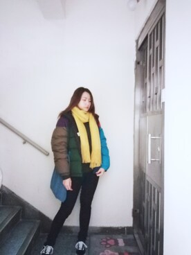 「working style」｜「アイテム（スリッポン）」を使った、Yukariveraさん（レディース・166cm）の冬コーディネート