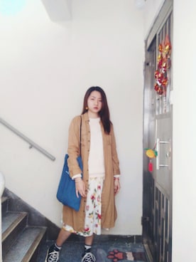 「working style」｜「アイテム（アンサンブル）」を使った、Yukariveraさん（レディース・166cm）の春コーディネート