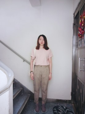 「裸色系」｜Yukariveraさん（レディース・166cm）の夏コーディネート