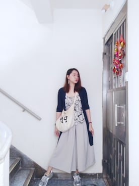 「the POOL aoyama（ザプールアオヤマ）のアイテム」を使った、Yukariveraさん（レディース・166cm）の夏コーディネート