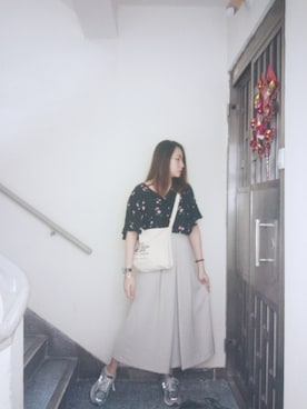 「working style」｜「アイテム（アンサンブル）」を使った、Yukariveraさん（レディース・166cm）の夏コーディネート