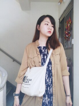 「working style」｜「アイテム（ダウンジャケット/コート）」を使った、Yukariveraさん（レディース・166cm）の秋コーディネート