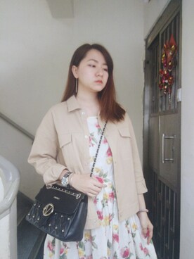 「working style」｜「アイテム（ブルゾン）」を使った、Yukariveraさん（レディース・166cm）の秋コーディネート