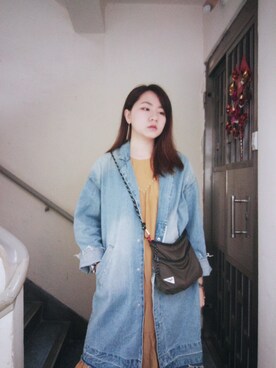 「Pilgrim（ピルグリム）のアイテム」を使った、Yukariveraさん（レディース・166cm）の冬コーディネート