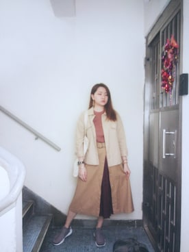 「working style」｜「アイテム（ブルゾン）」を使った、Yukariveraさん（レディース・166cm）の冬コーディネート