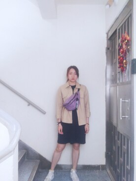 「腰包」｜Yukariveraさん（レディース・166cm）の春コーディネート