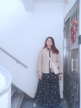 「working style」｜「アイテム（スリッポン）」を使った、Yukariveraさん（レディース・166cm）の春コーディネート
