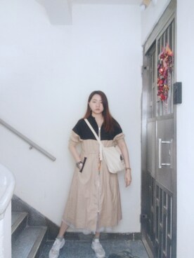 「working style」｜「アイテム（トレンチコート）」を使った、Yukariveraさん（レディース・166cm）の春コーディネート