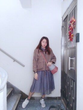 「working style」｜「アイテム（トレンチコート）」を使った、Yukariveraさん（レディース・166cm）の春コーディネート