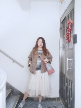 「working style」｜「アイテム（トレンチコート）」を使った、Yukariveraさん（レディース・166cm）の春コーディネート