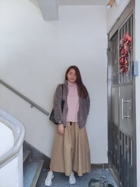 「working style」｜「アイテム（その他アウター）」を使った、Yukariveraさん（レディース・166cm）の冬コーディネート