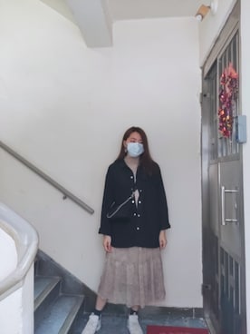 「chic」｜「アイテム（ジャケット/アウター）」を使った、Yukariveraさん（レディース・166cm）の冬コーディネート