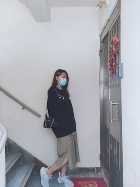 「working style」｜「アイテム（シャツワンピース）」を使った、Yukariveraさん（レディース・166cm）の春コーディネート