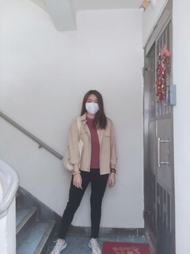 「working style」｜「アイテム（ブルゾン）」を使った、Yukariveraさん（レディース・166cm）の春コーディネート